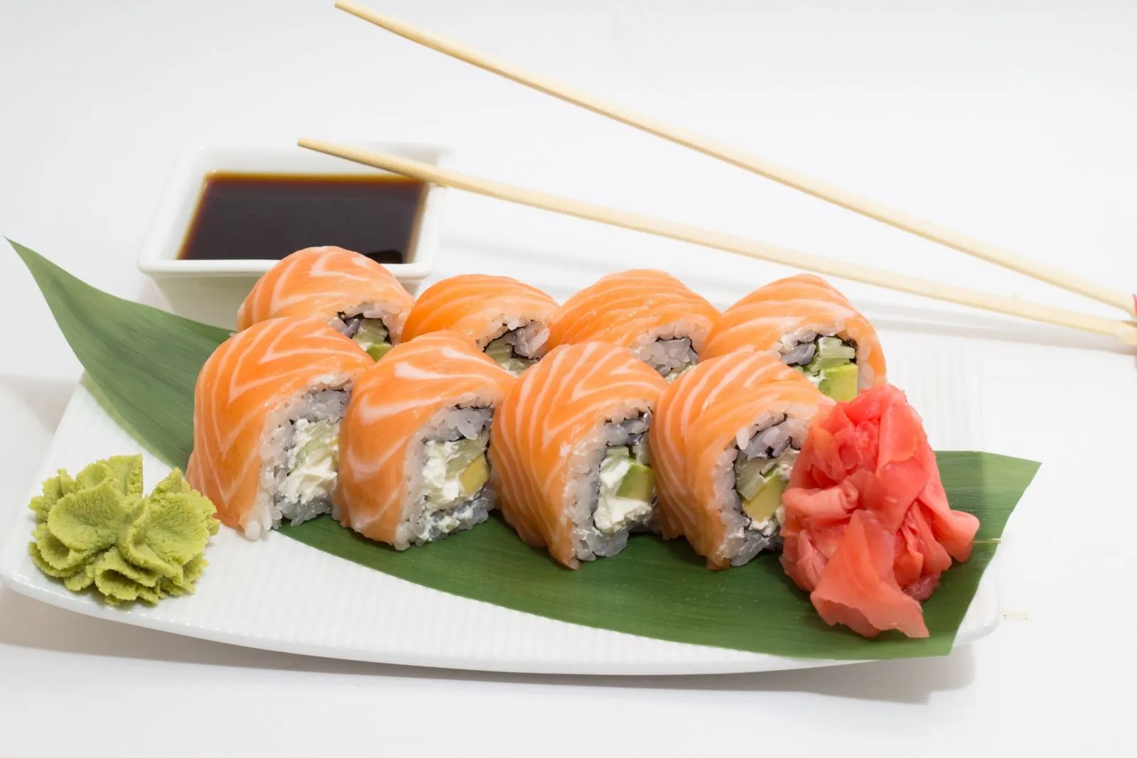 Salmon cream cheese roll at Mayaki Sushi & Izakaya, a Japanese Restaurant in Davenport